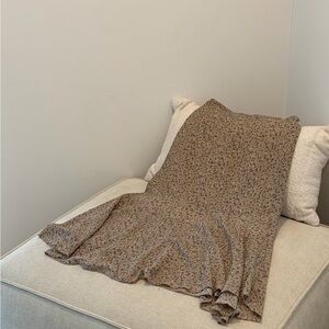 Elegant Asymmetrical Brown Skirt